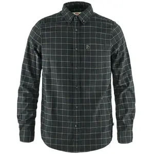 Fjällräven - Övik Flannel Shirt - Chemise taille S, noir/gris pas cher