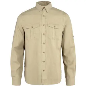 Comparateur de prix : Fjällräven Övik Travel Shirt LS - Chemise homme Sand Stone M