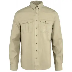 Comparateur de prix : Fjällräven Övik Travel Shirt LS - Chemise homme Sand Stone XXL