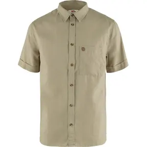 Comparateur de prix : Fjällräven Övik Travel Shirt SS - Chemise homme Sand Stone M