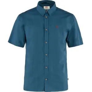 Fjällräven - Övik Lite Shirt S/S - Chemise taille XXL, bleu pas cher