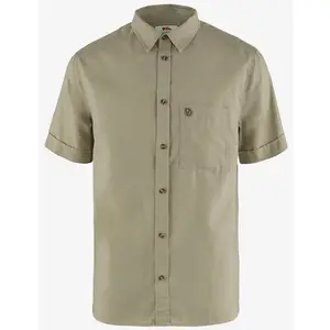 Fjällräven - Övik Travel Shirt SS - Chemise homme Sand Stone - XS