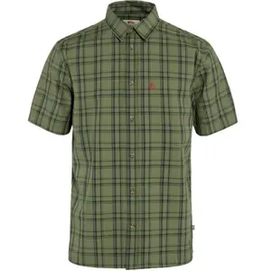 Comparateur de prix : Fjällräven Övik Lite Shirt SS - Chemise homme Green / Dark Navy L