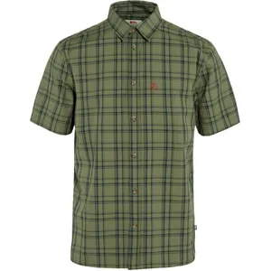 Comparateur de prix : Fjällräven Övik Lite Shirt SS - Chemise homme Green / Dark Navy M