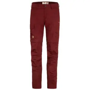 Fjallraven 89845-347 Karla Pro Zip-Off Trousers W Pants Femme Bordeaux Red Taille 40 pas cher