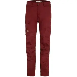 Fjallraven 89845-347 Karla Pro Zip-Off Trousers W Pants Femme Bordeaux Red Taille 46 pas cher