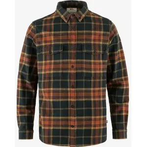 Comparateur de prix : Fjällräven Övik Twill Shirt - Chemise homme Autumn Leaf / Dark Navy M