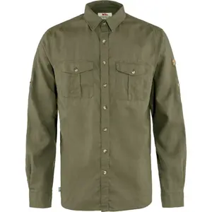 Fjällräven - Övik Travel Shirt L/S - Chemise taille XS, vert olive pas cher