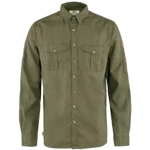 Comparateur de prix : Fjällräven Övik Travel Shirt LS - Chemise homme Green M