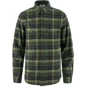 Fjällräven Singi Heavy Flannel Shirt, Noir/forêt Profonde, XS Hommes pas cher
