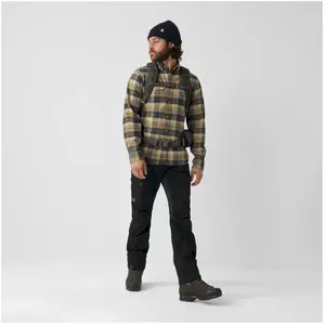 Fjällräven Singi Heavy Flannel Shirt, Noir/forêt Profonde, 3XL Hommes pas cher