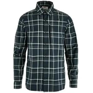 Fjällräven - Abisko Hike Shirt LS - Chemise homme Dark Navy / Chalk Wh... pas cher