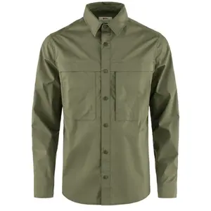 Comparateur de prix : Fjällräven Abisko Trail Shirt LS - Chemise homme Green S
