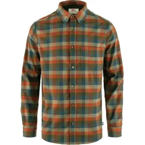 Chemise Fjällräven Lappland Stretch Flannel à manches longues orange b... pas cher