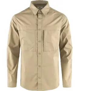 Comparateur de prix : Fjällräven - Abisko Trail Shirt L/S - Chemise taille M, beige