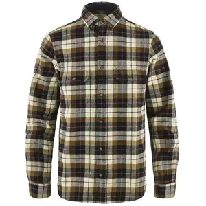 Comparateur de prix : Fjällräven Singi Heavy Flannel Shirt - Chemise homme Chalk White / Dark Navy XL