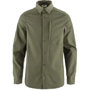Fjällräven - Keb Trekking Shirt L/S - Chemise taille S, vert olive pas cher