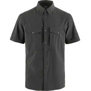 Fjällräven - Abisko Trekking Shirt S/S - Chemise taille S, gris pas cher