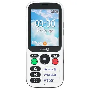 Téléphone - DORO - 780X IUP - Noir/Blanc - Garantie 2 ans - Batterie rechargeable pas cher