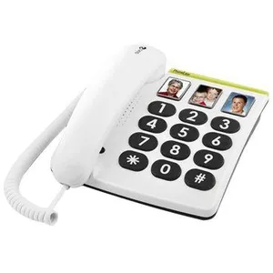 DORO DORO PhoneEasy 331ph - Téléphone filaire - gris, blanc pas cher
