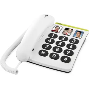 Téléphone pour la maison - DORO - Téléphone Fixe pour Seniors - 331ph white 4628 pas cher