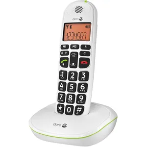 Comparateur de prix : Téléphone sans fil dect blanc sans répondeur - PHONEEASY100W - DORO