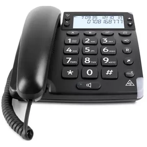 Comparateur de prix : Doro Magna 4000 - Téléphone filaire avec ID d'appelant/appel en instance - noir