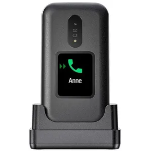 Doro 2880 - Téléphone à clapet simple pour seniors avec écran externe - 4G - Noir/Blanc pas cher