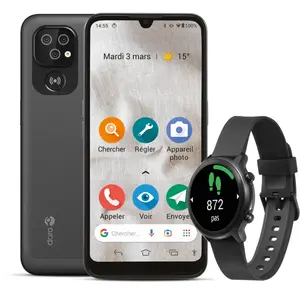 Doro Pack Smartphone 8100 - 32Go - Gris pas cher