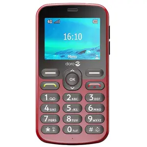 Comparateur de prix : Téléphone portable DORO 1880 rouge 2.4 pouces SIM unique Bluetooth 4G