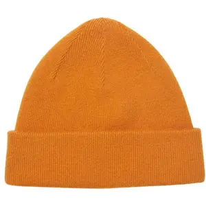 Marc O'Polo - Bonnet en Laine & Coton orange T.U pas cher