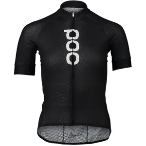 Maillot POC Essential Road Logo manche courte noir trafic femme - XL pas cher