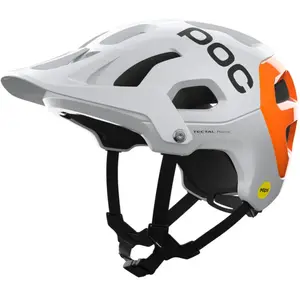 Casque POC Tectal Race MIPS NFC blanc orange, Taille M pas cher