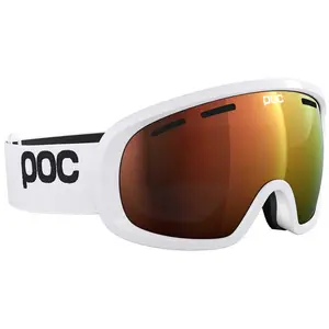 Masque de ski POC Fovea Mid (Blixten White/Partly Sunny Orange) Cat 2