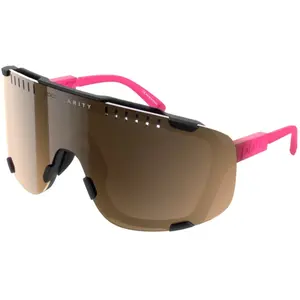 Lunettes poc devour fluorescent pink black   brown silver mirror pas cher