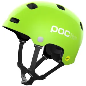 Casque poc pocito crane mips vert jaune fluo pas cher