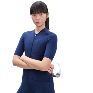 Maillot manches courtes femme poc raceday turmaline bleu marine pas cher