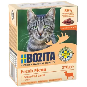 Comparateur de prix : Bozita Tetra Bouchées en sauce 6 x 370 g pour chat - agneau