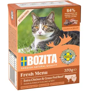 Comparateur de prix : Bozita Tetra Bouchées en gelée 6 x 370 g pour chat - Sterilised poulet...