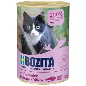 6x410g Bozita crevettes - Pâtée pour chat pas cher