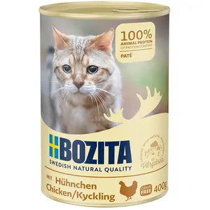 Comparateur de prix : Bozita Poulet | 6 x 400 g de nourriture humide pour chat