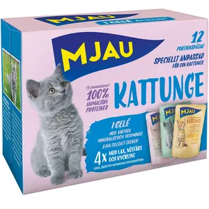 12x85g Mjau Kitten Pouch Mixpaket Menu (3 sortes) nourriture pour chat...