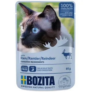 24x85g Bozita Bouchées En Gelée Élan - Pâtée Pour Chat pas cher