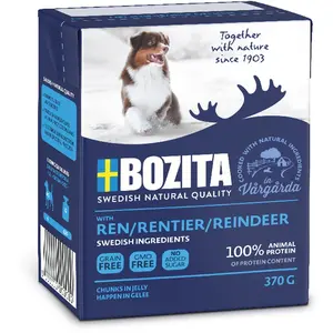 Comparateur de prix : 6x370g Bouchées en gelée Renne Bozita - Pâtée pour chien