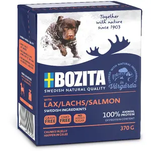 Comparateur de prix : Bozita Bouchées en gelée 6 x 370 g pour chien - Saumon
