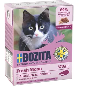 Comparateur de prix : 48x370g Bouchées en sauce crevettes Bozita - Nourriture pour Chat
