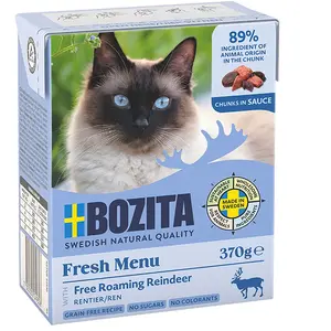 Comparateur de prix : 6x370g Bouchées en sauce renne Bozita - Nourriture pour Chat