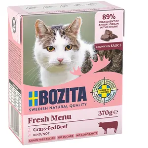 6x370g Bouchées en sauce boeuf Bozita - Nourriture pour Chat pas cher