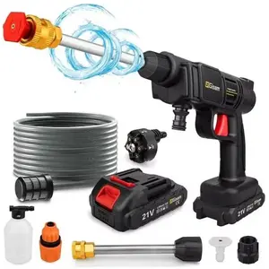 Nettoyeur Haute Pression sans Fil, Max. 30 bar/435 PSI, avec 2 x 21V 1...Vendu parcdiscount