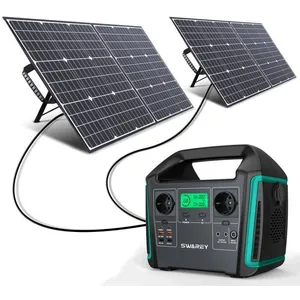 SWAREY Générateur Solaire Portable 1000W(1500W Pic) avec 2PCS Panneau ...Vendu parcdiscount